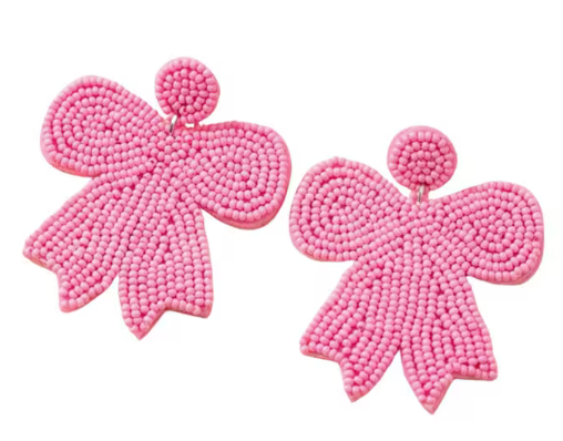 Pink Bowknot Earrings