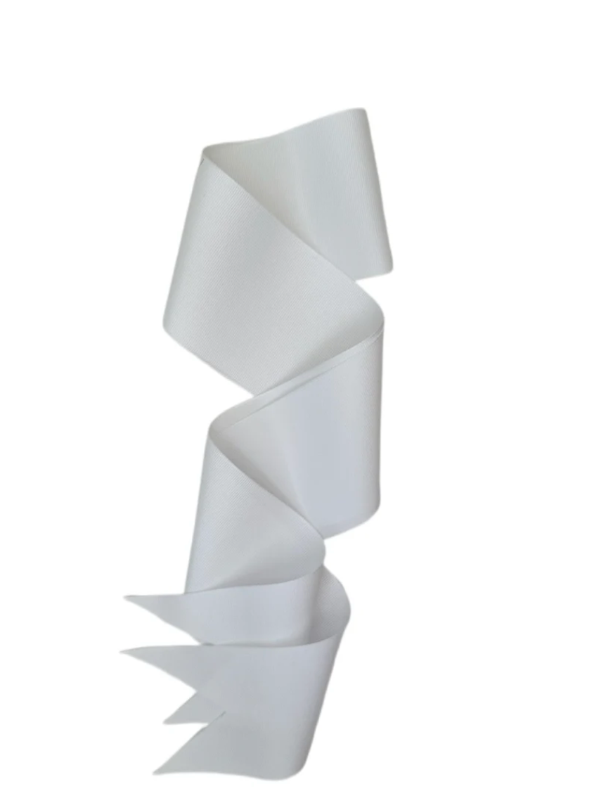 White Grosgrain Ribbon