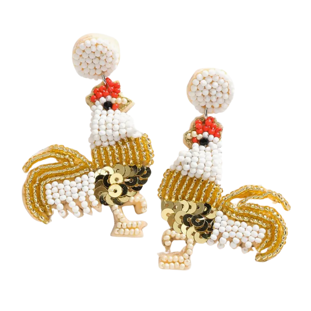 Rooster Earrings