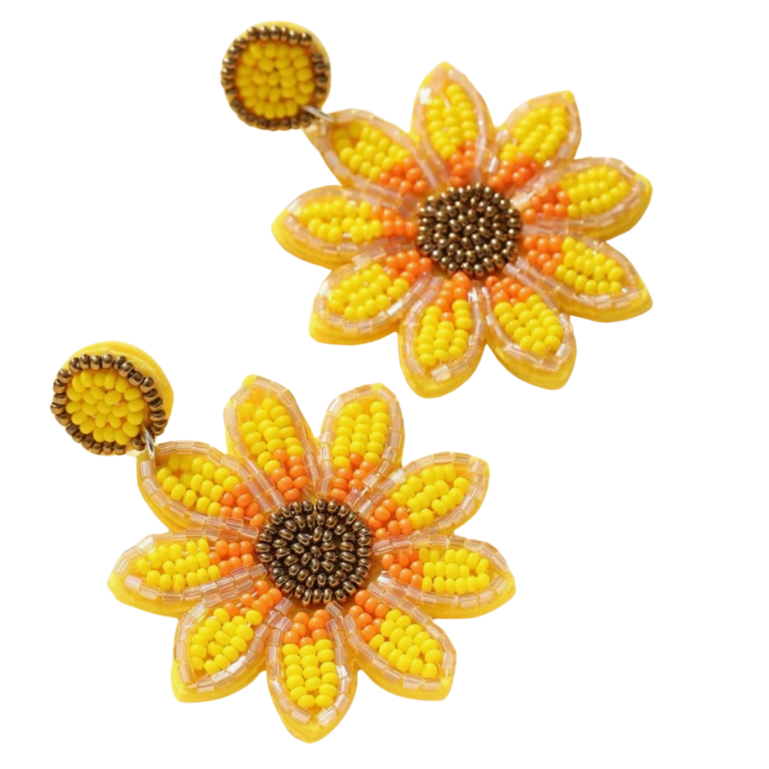 Sunflower Seed Earrings