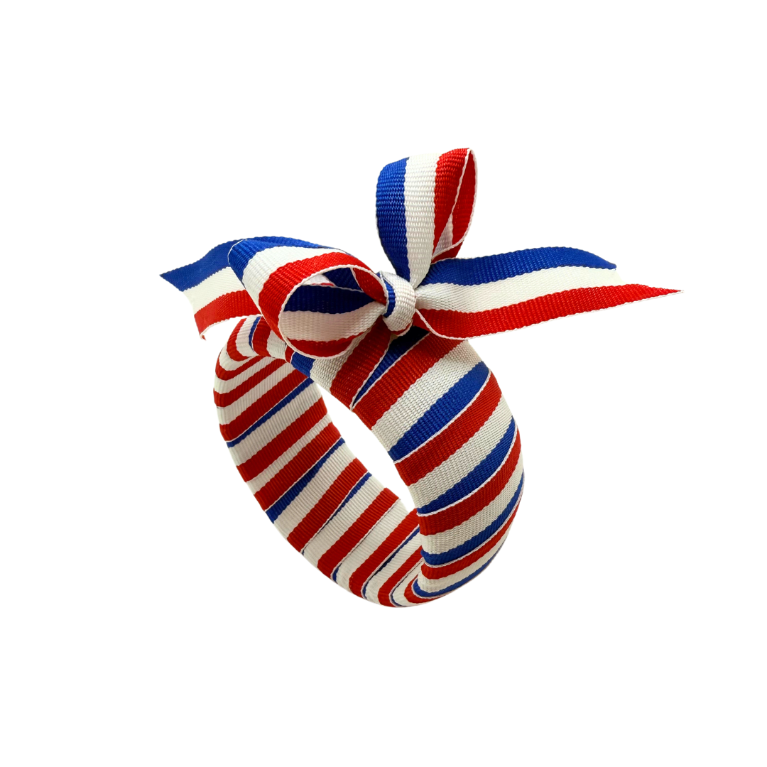 Red White & Blue Ribbon Bracelet